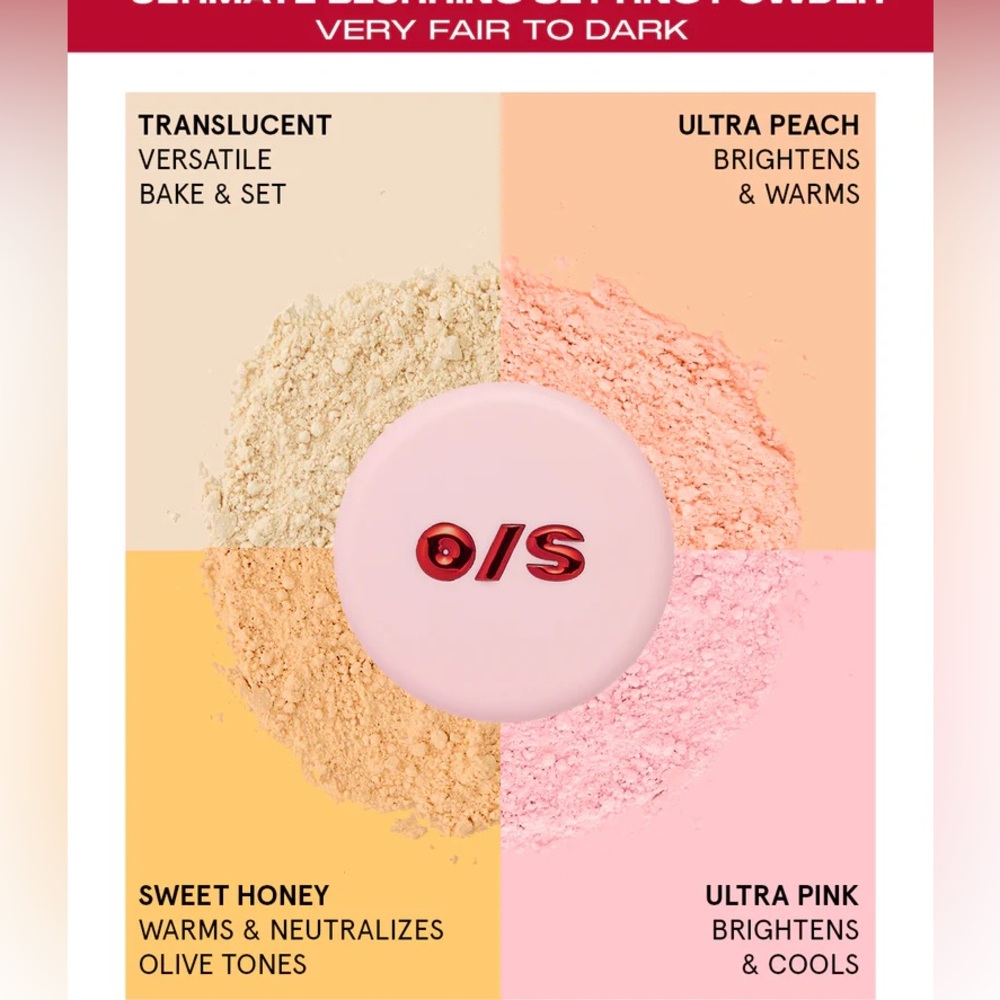 ONE/SIZE Ultimate Blurring Loose Setting Powder Ultra Pink - Picture 5 of 5